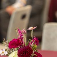 flowers at table